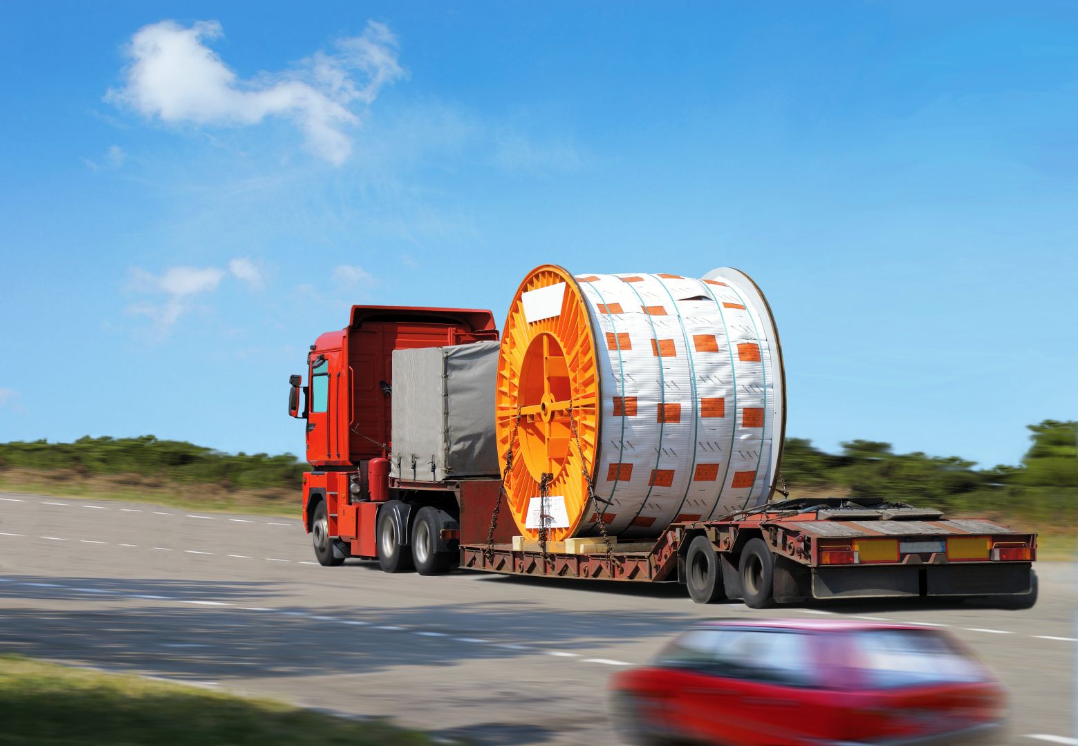 Vrachtwagen voor bouwmaterialentransport